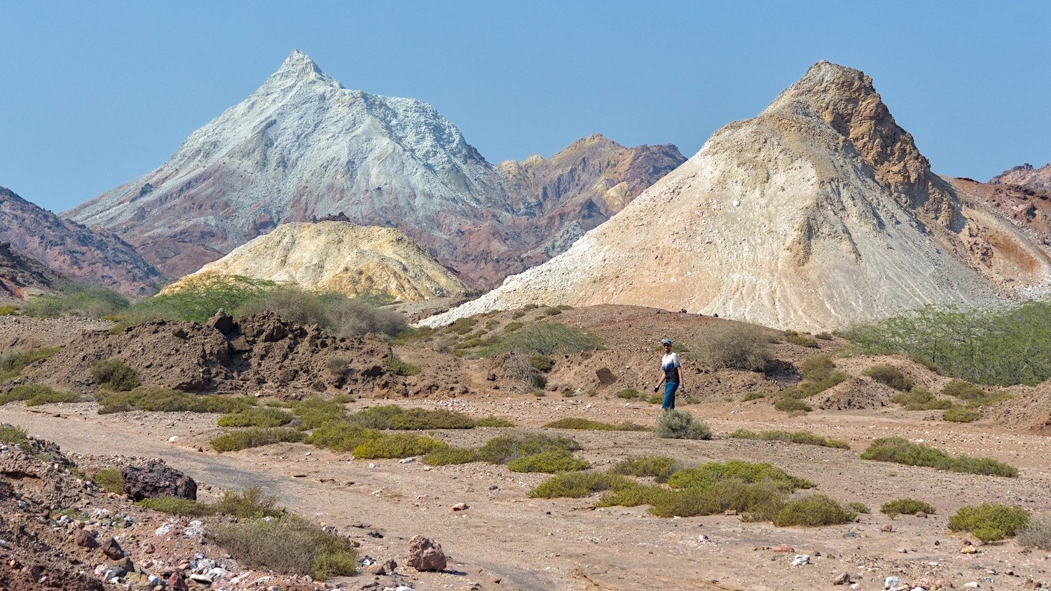 Surreale Landschaft auf Hormuz.