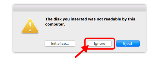 OSX Fehlermeldung