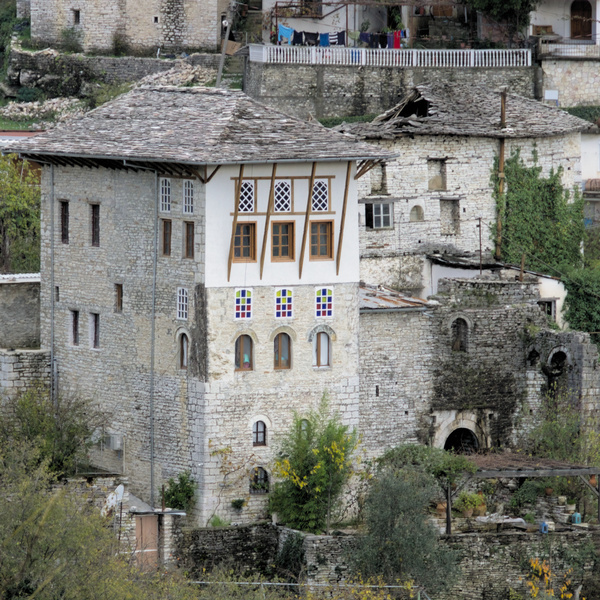 Es regnet in Gjirokastra
